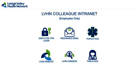 lvh intranet home page.